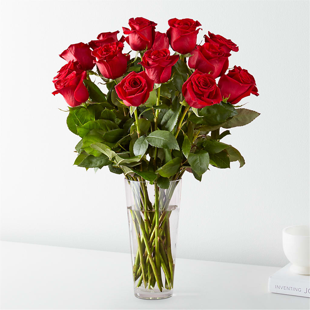 Long Stem Red Rose Bouquet – Landers Flowers, Savannah MO
