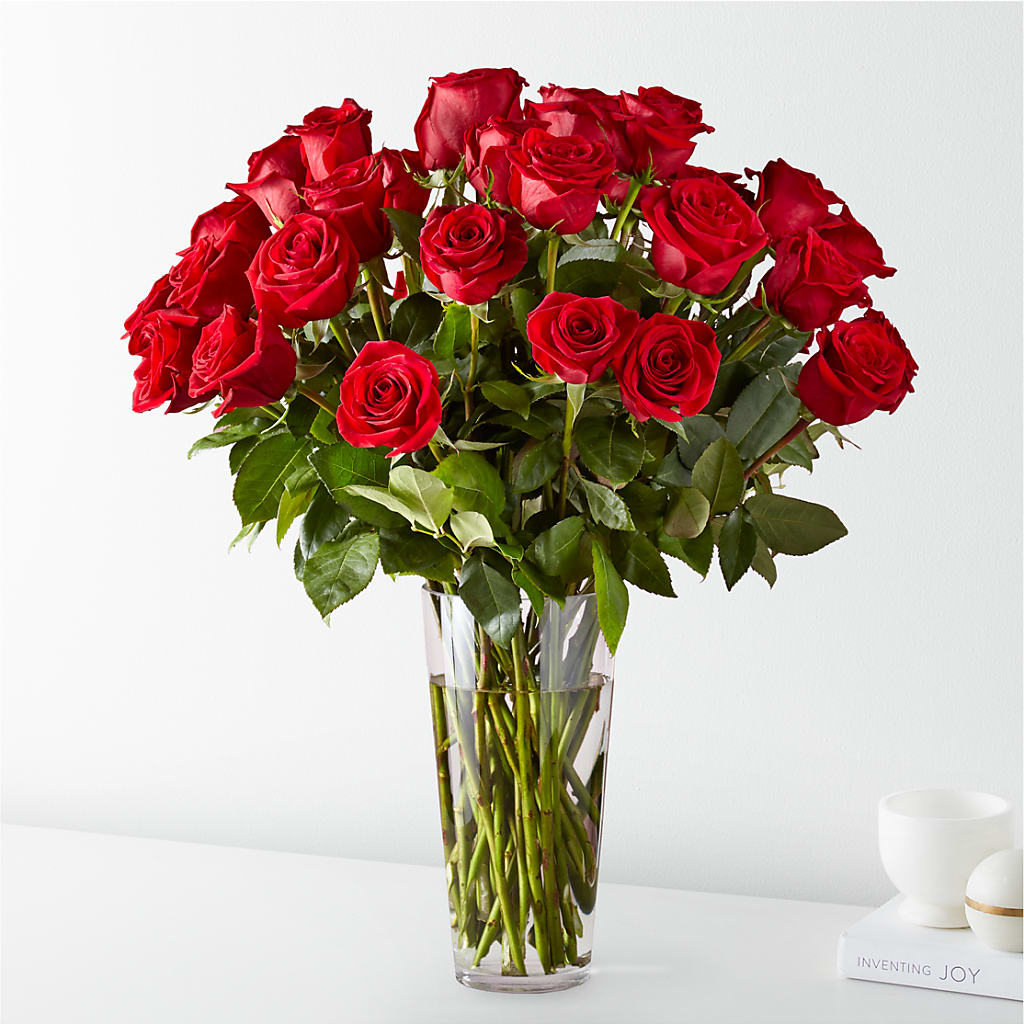 Long Stem Red Rose Bouquet – Landers Flowers, Savannah MO