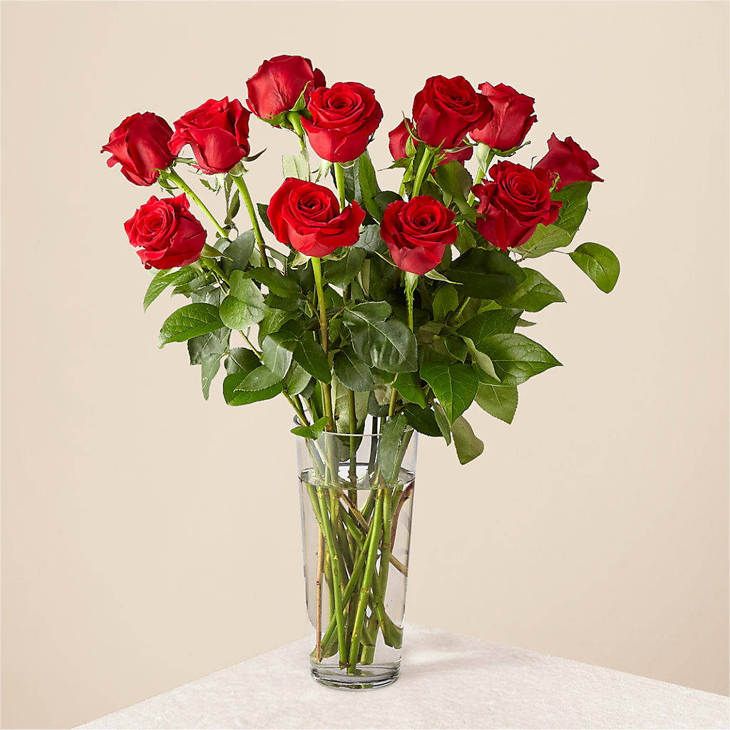 Long Stem Red Rose Bouquet – Landers Flowers, Savannah MO