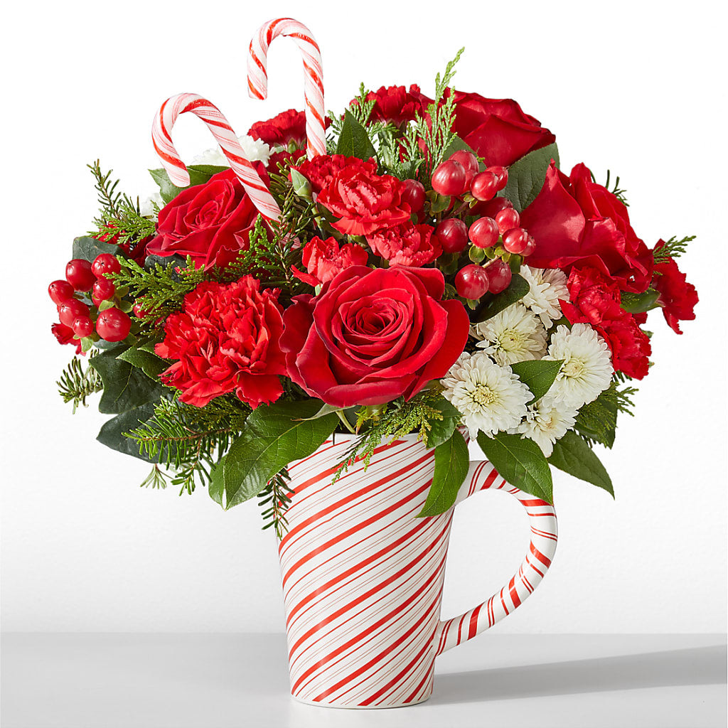 Peppermint Swirl Mug – Landers Flowers, Savannah MO