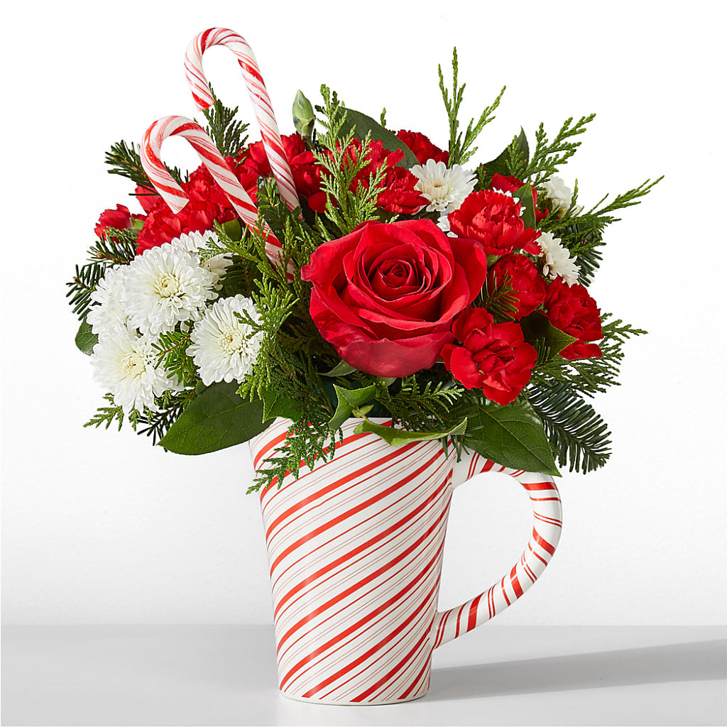 Peppermint Swirl Mug – Landers Flowers, Savannah MO