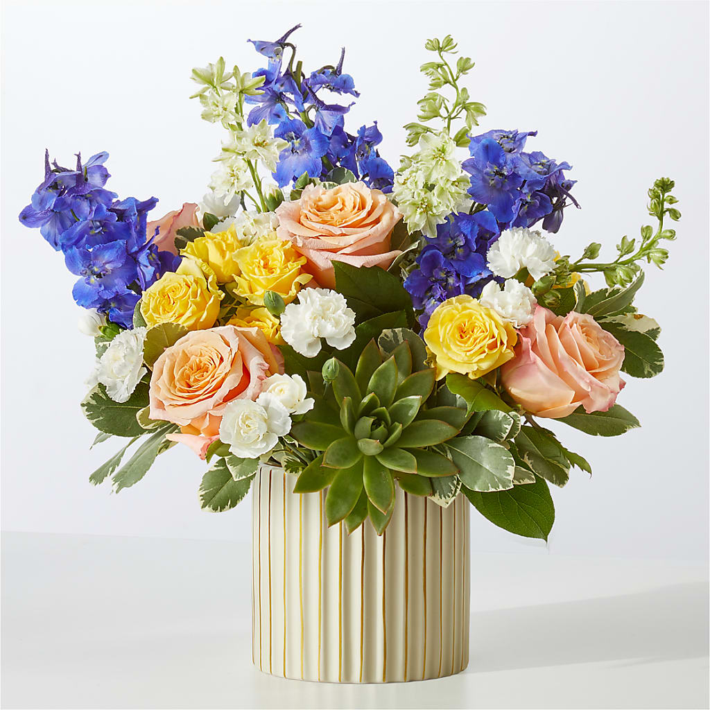 Cobalt Reverie Bouquet – Landers Flowers, Savannah MO