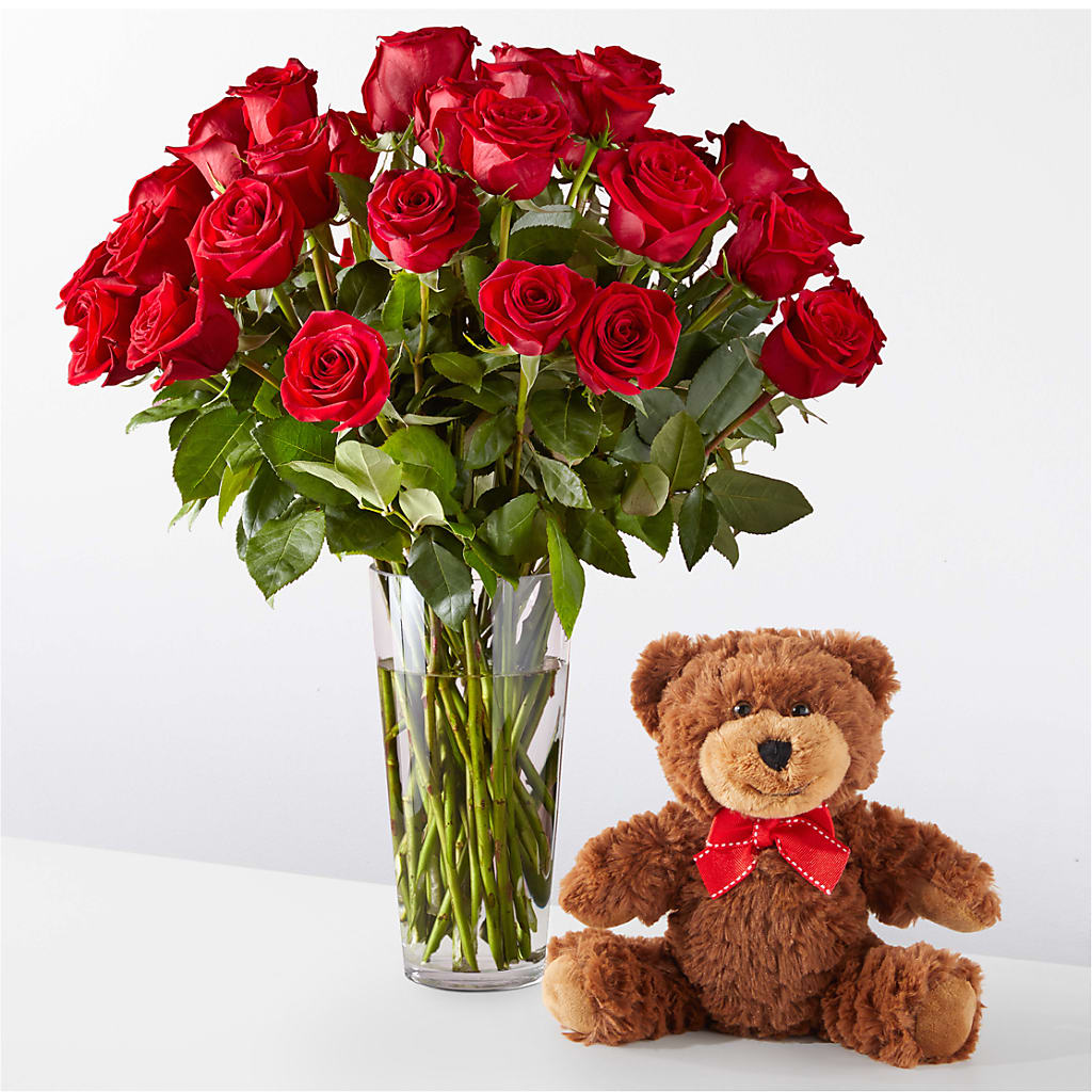 Romantic Long Stem Red Rose Bouquet Bundles – Landers Flowers, Savannah MO