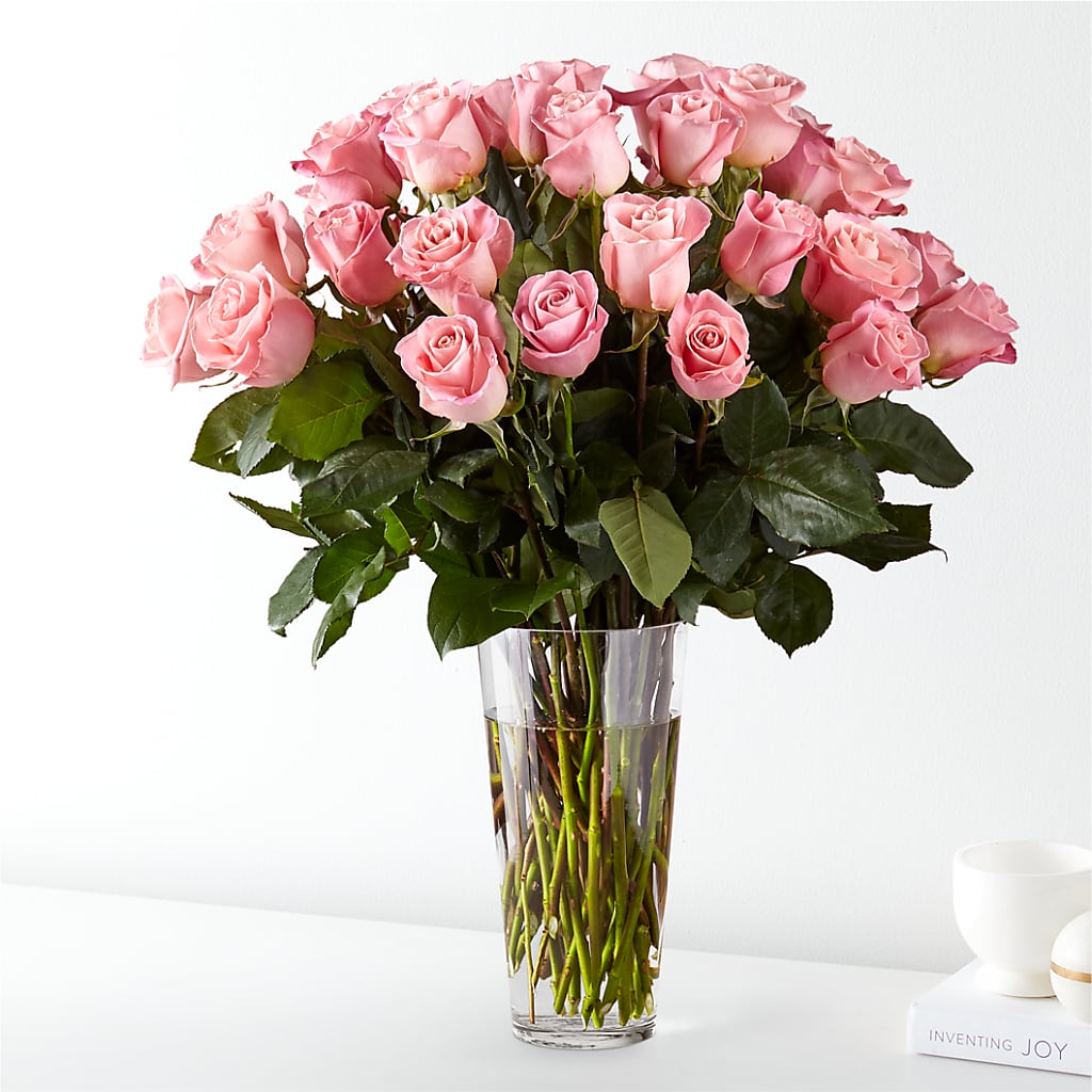 Long Stem Pink Rose Bouquet – Landers Flowers, Savannah MO