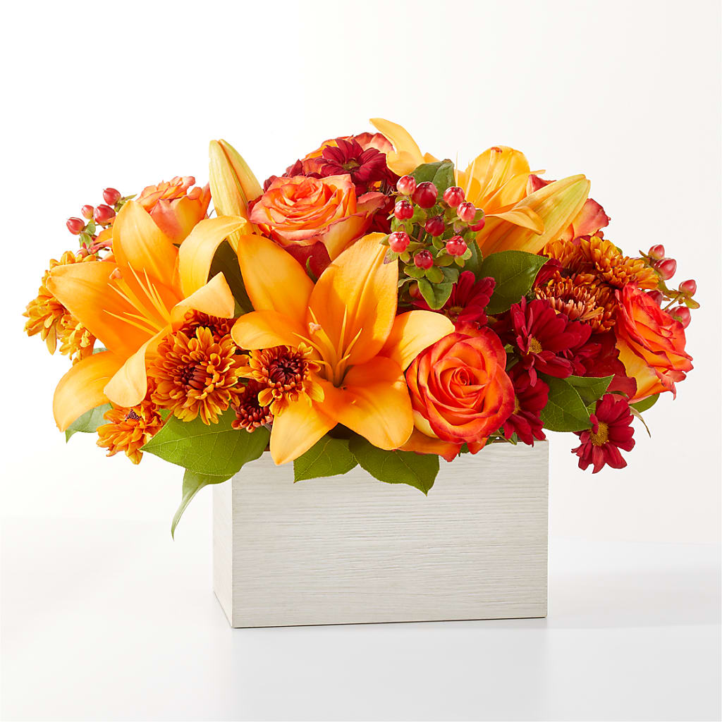 Backyard Bonfire Bouquet – Landers Flowers, Savannah MO