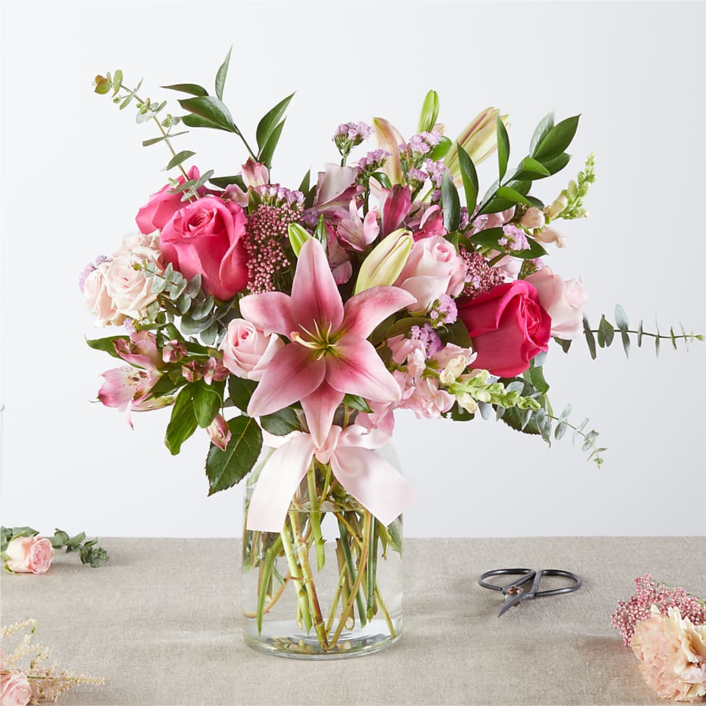Pink Ribbon - A Florist Original – Landers Flowers, Savannah MO