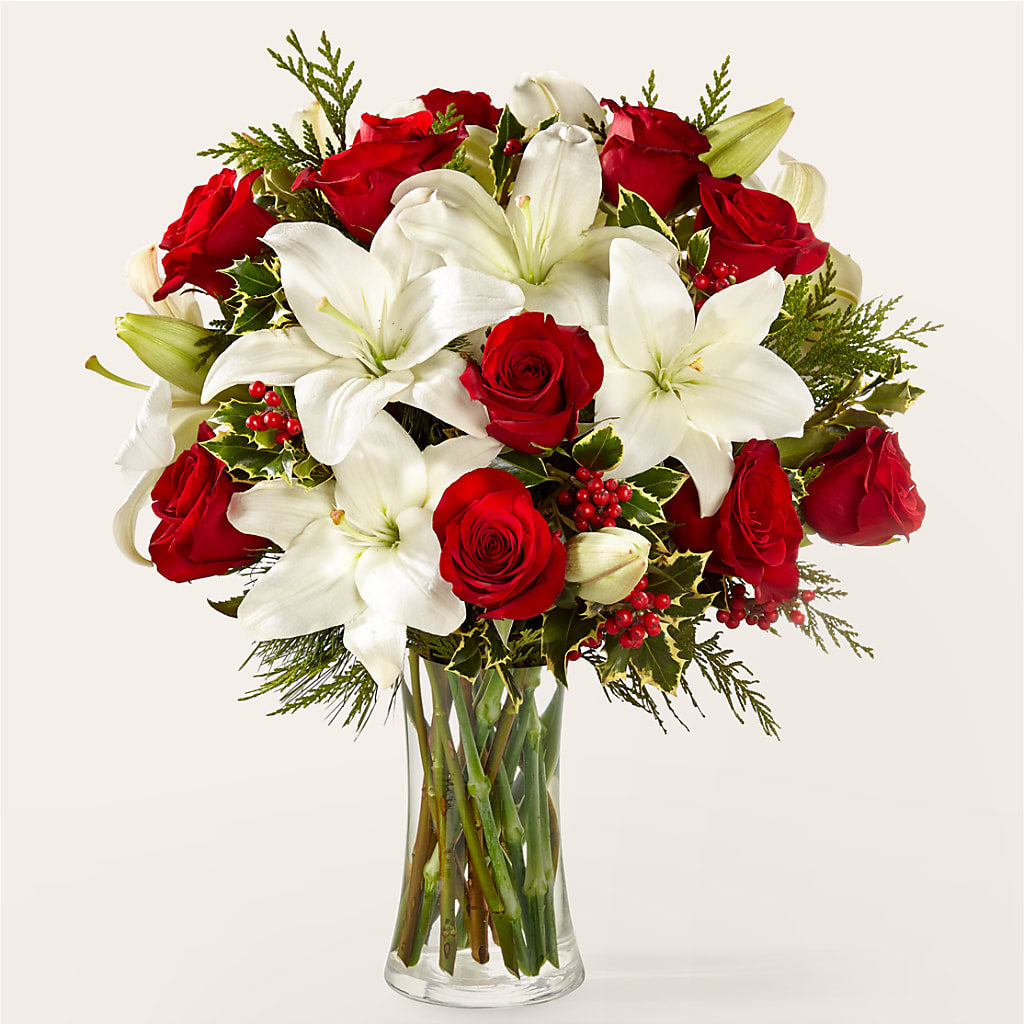 Sparkling Snowflakes Bouquet – Landers Flowers, Savannah MO