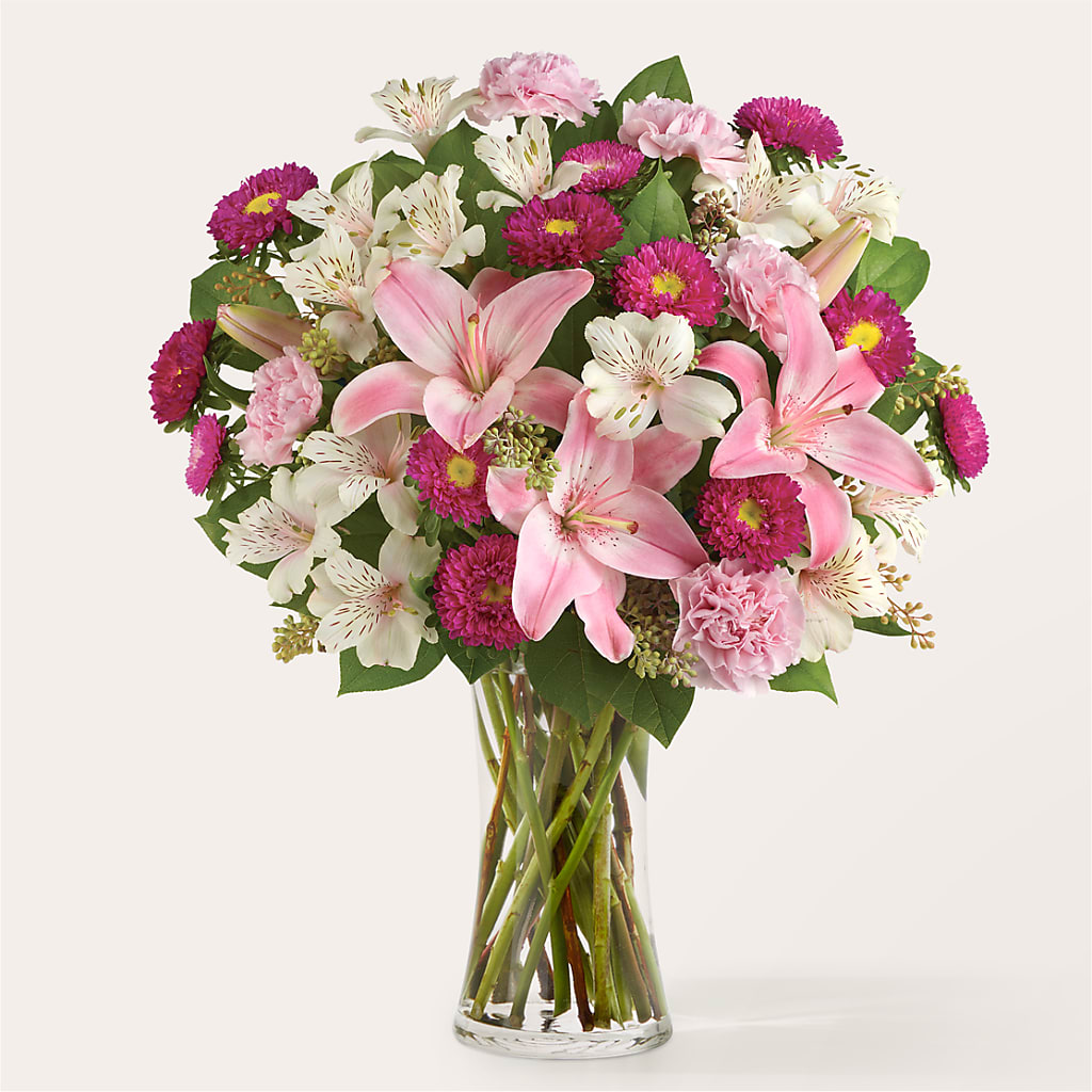 Feeling Fuchsia Bouquet – Landers Flowers, Savannah MO