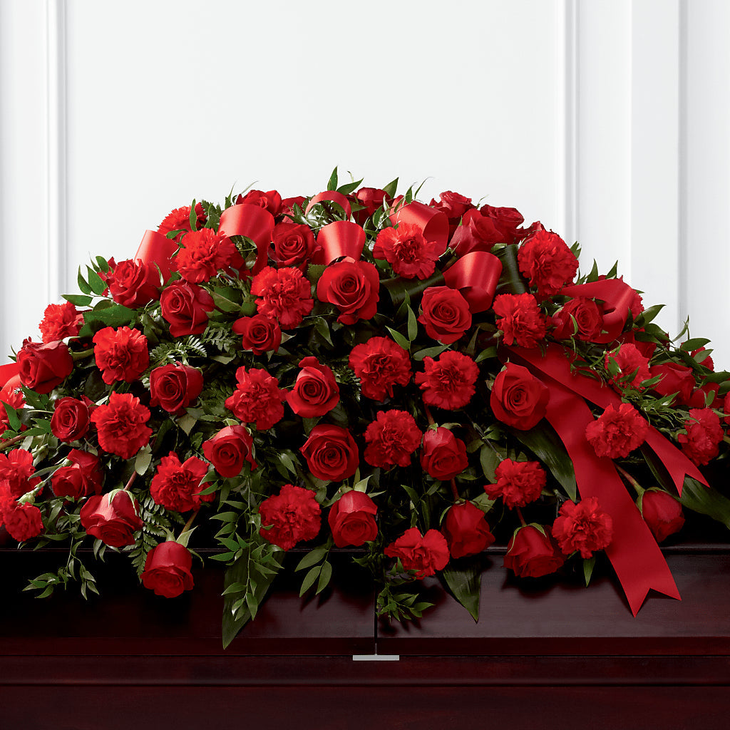 Tribute of Life Casket Spray – Landers Flowers, Savannah MO