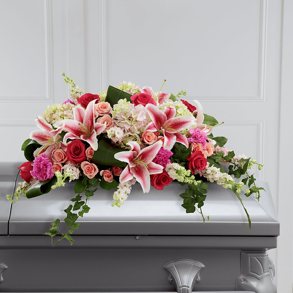 Splendid Grace Casket Spray – Landers Flowers, Savannah MO