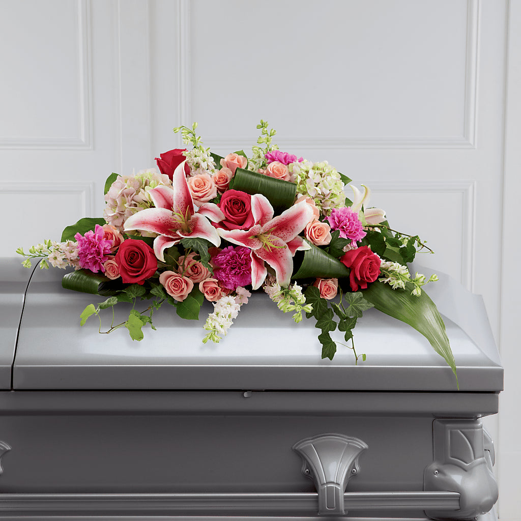 Splendid Grace Casket Spray – Landers Flowers, Savannah MO