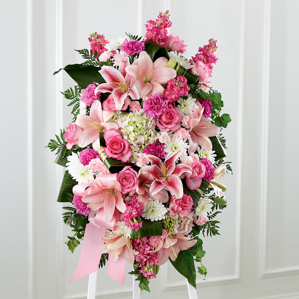 Comforting Standing Spray – Landers Flowers, Savannah MO