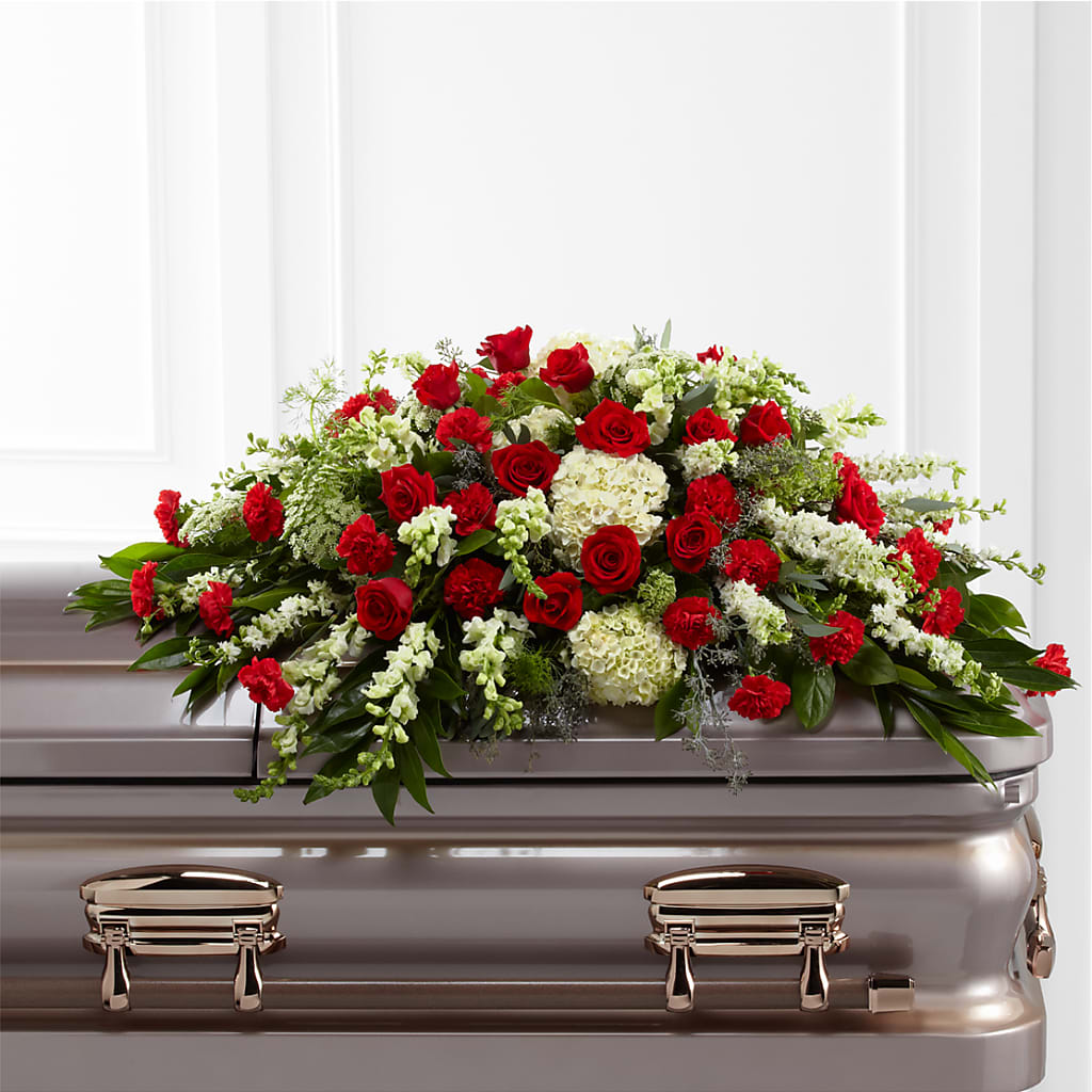 Sincerity Casket Spray – Landers Flowers, Savannah MO