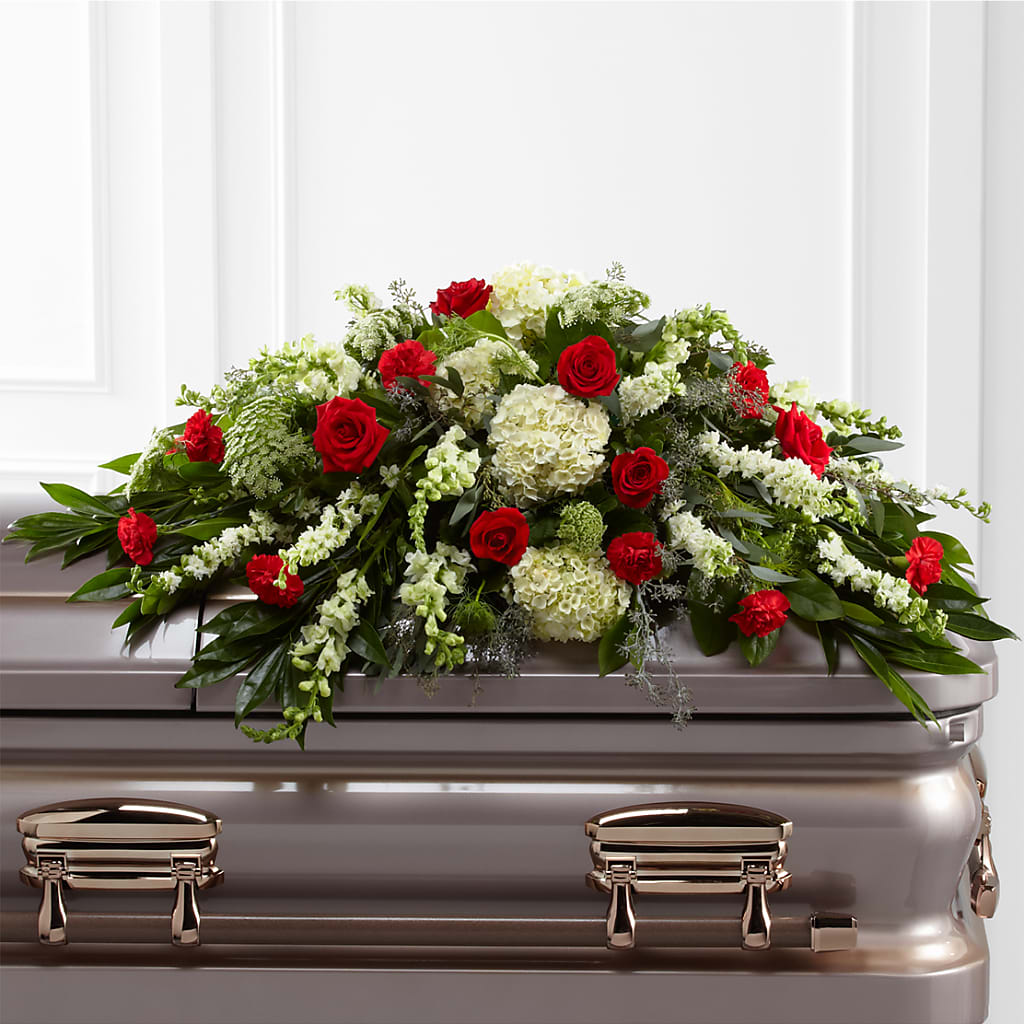 Sincerity Casket Spray – Landers Flowers, Savannah MO