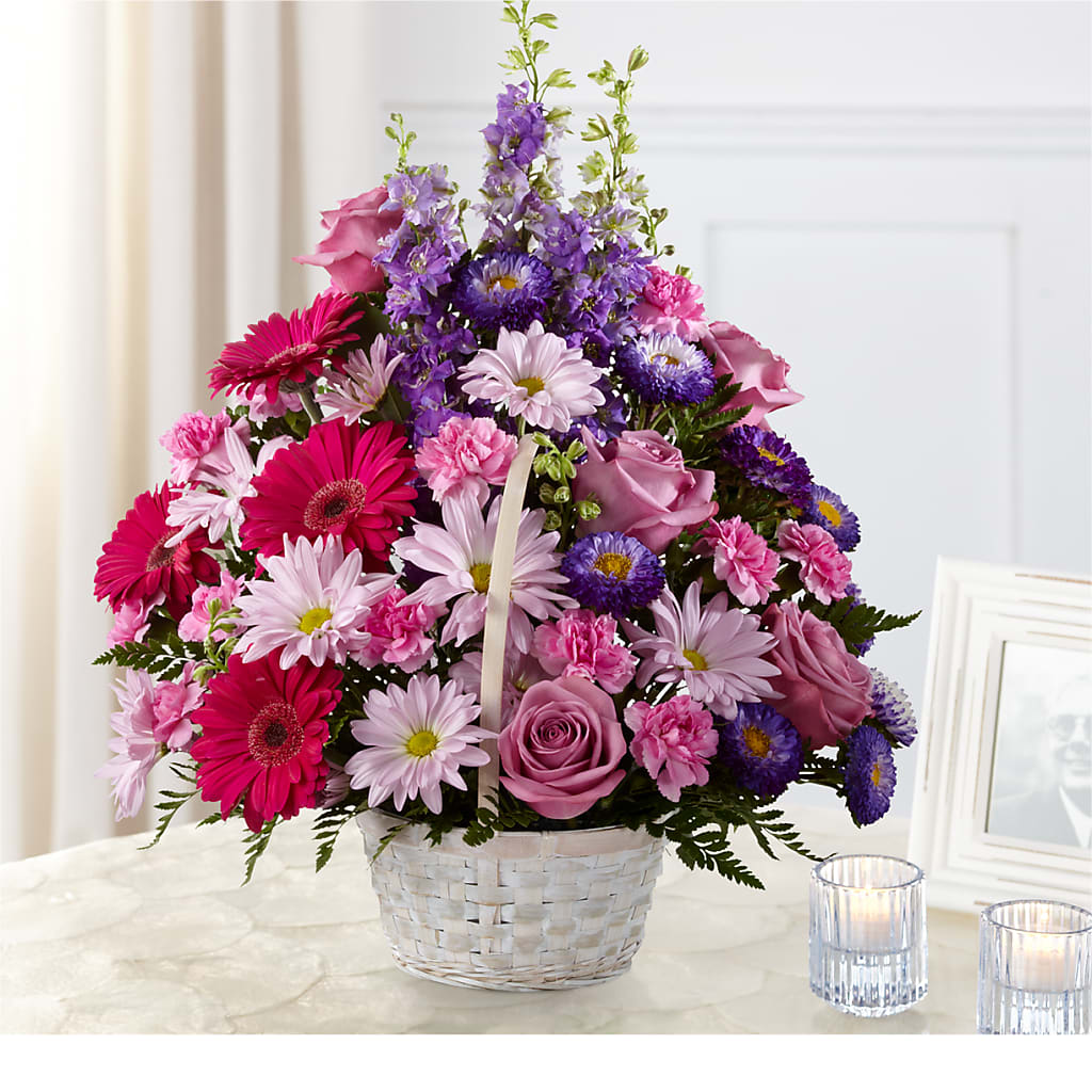 Pastel Peace Basket – Landers Flowers, Savannah MO
