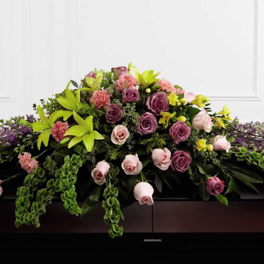 Forever Beloved Casket Spray – Landers Flowers, Savannah MO