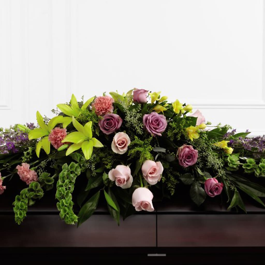 Forever Beloved Casket Spray – Landers Flowers, Savannah MO