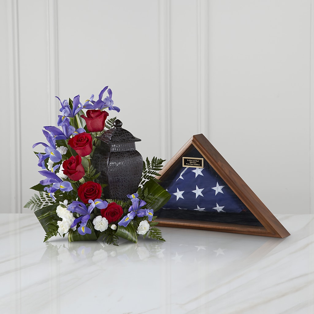 Patriotic Tribute Arrangement – Landers Flowers, Savannah MO