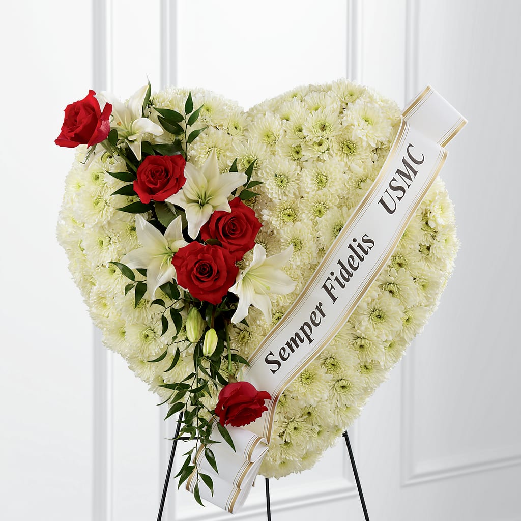 Heartfelt Hero Standing Heart – Landers Flowers, Savannah MO
