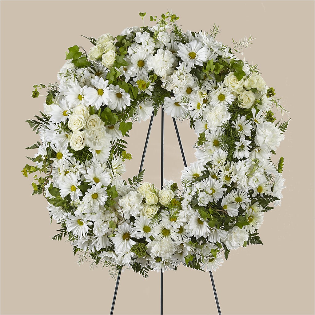 Faithful Wishes Wreath – Landers Flowers, Savannah MO