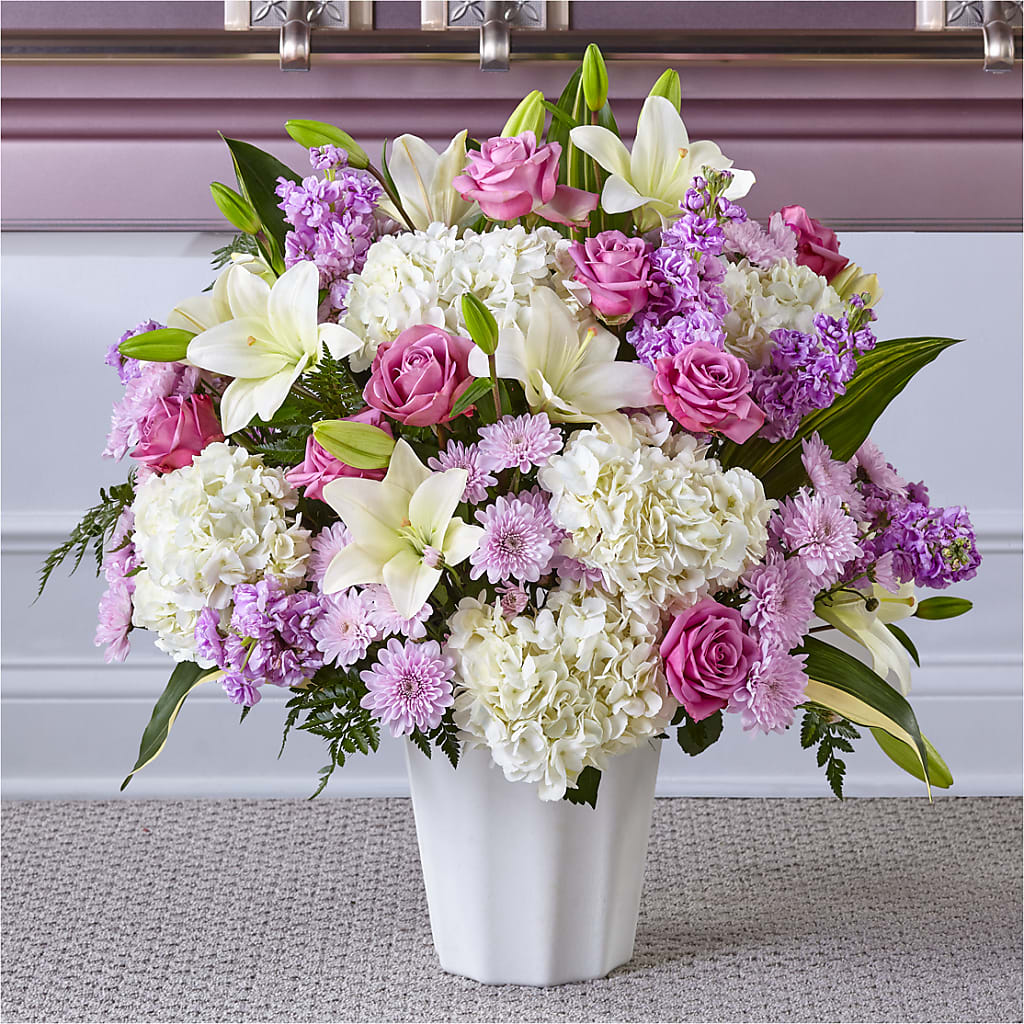 Heaven Sent Floor Basket – Landers Flowers, Savannah MO