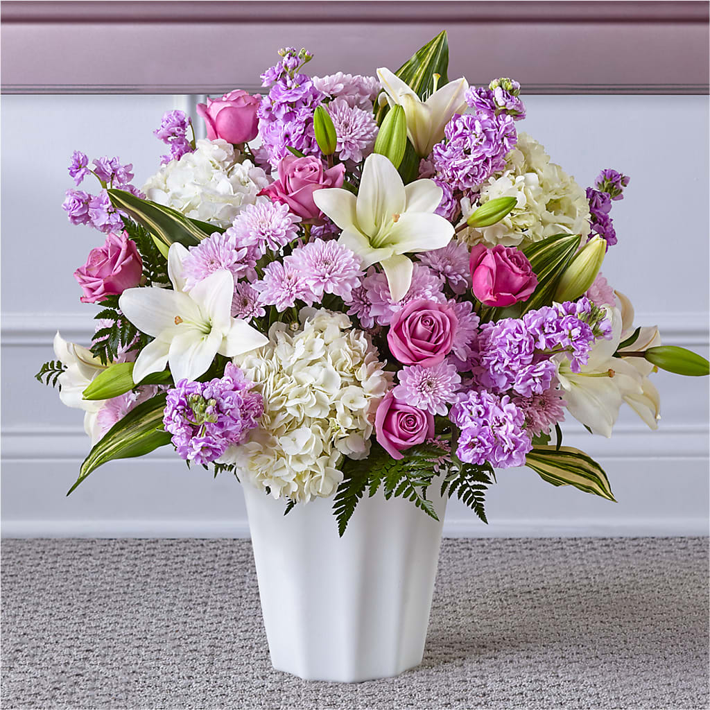 Heaven Sent Floor Basket – Landers Flowers, Savannah MO