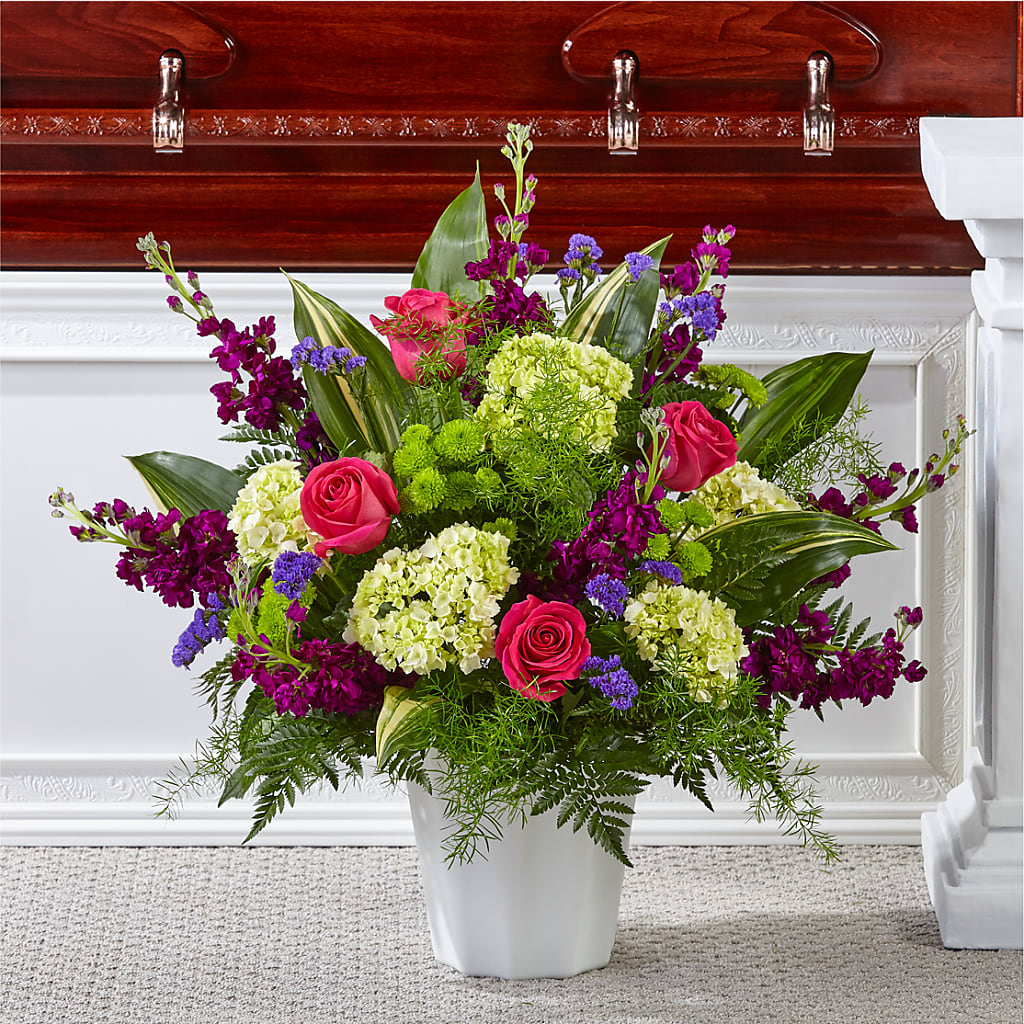 Beautiful Horizons Floor Basket – Landers Flowers, Savannah MO