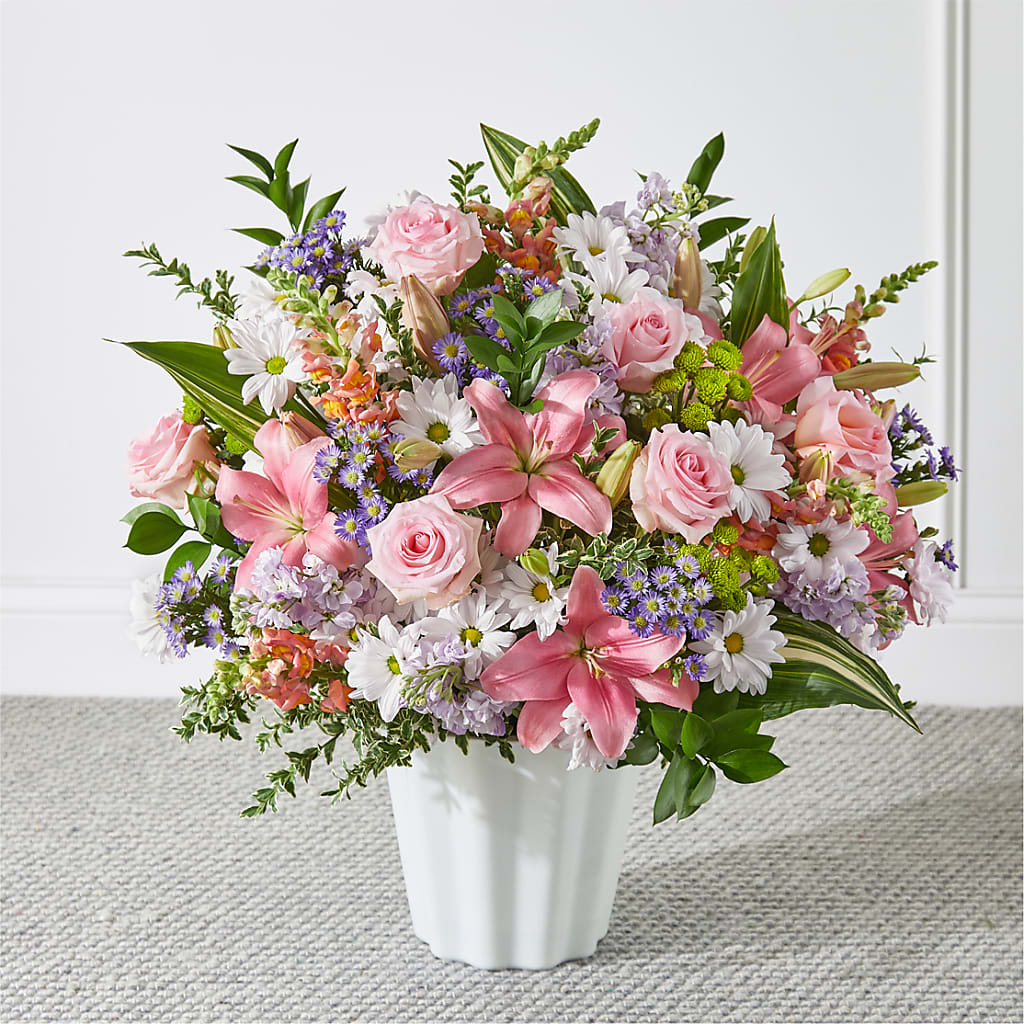 Abundant Compassion Floor Basket – Landers Flowers, Savannah MO