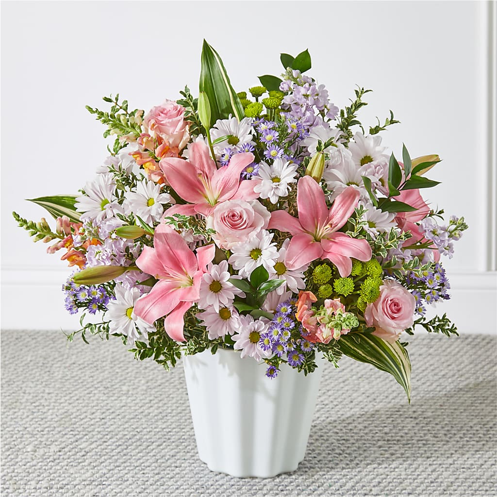 Abundant Compassion Floor Basket – Landers Flowers, Savannah MO