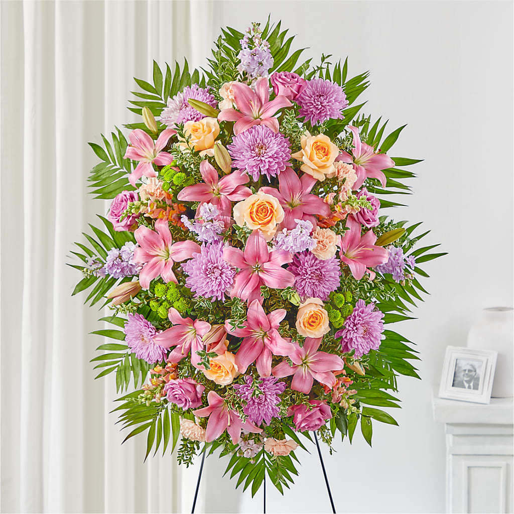 Love & Light Standing Spray – Landers Flowers, Savannah MO