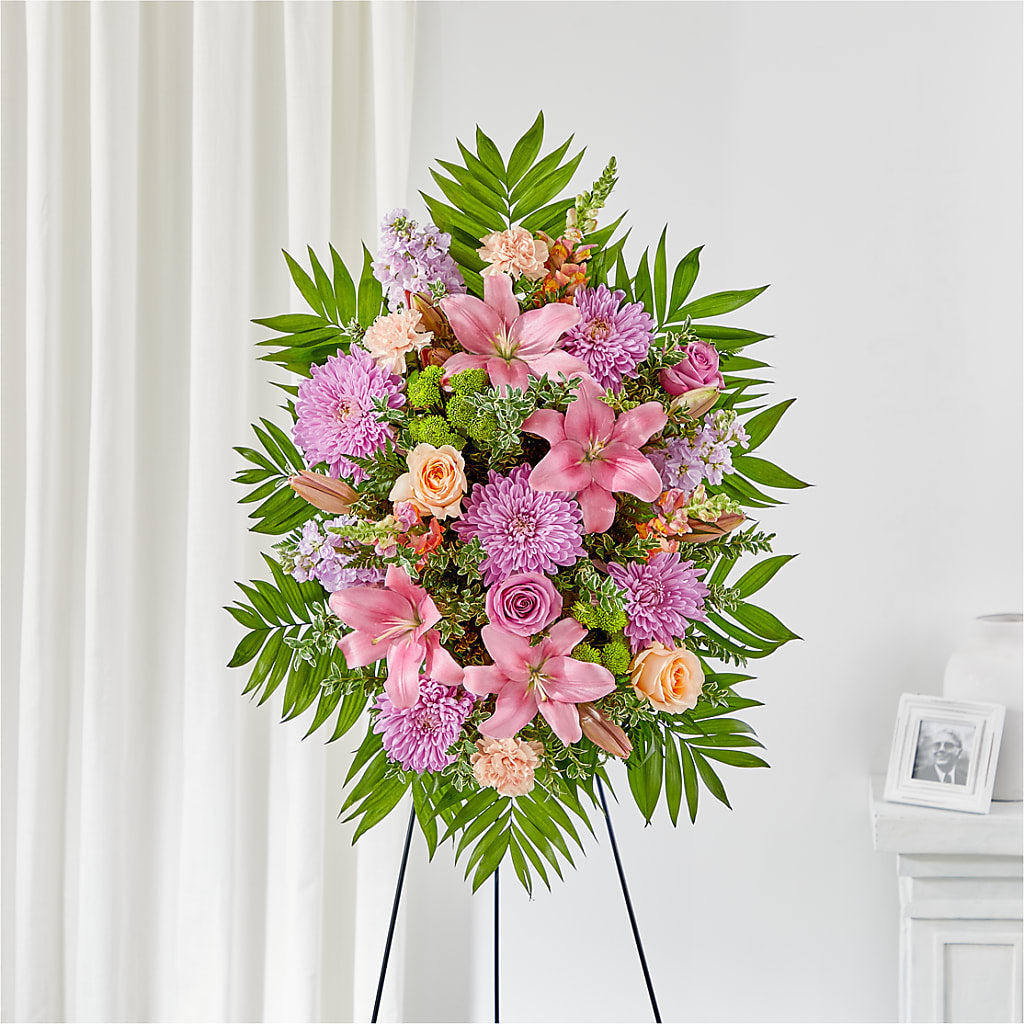 Love & Light Standing Spray – Landers Flowers, Savannah MO