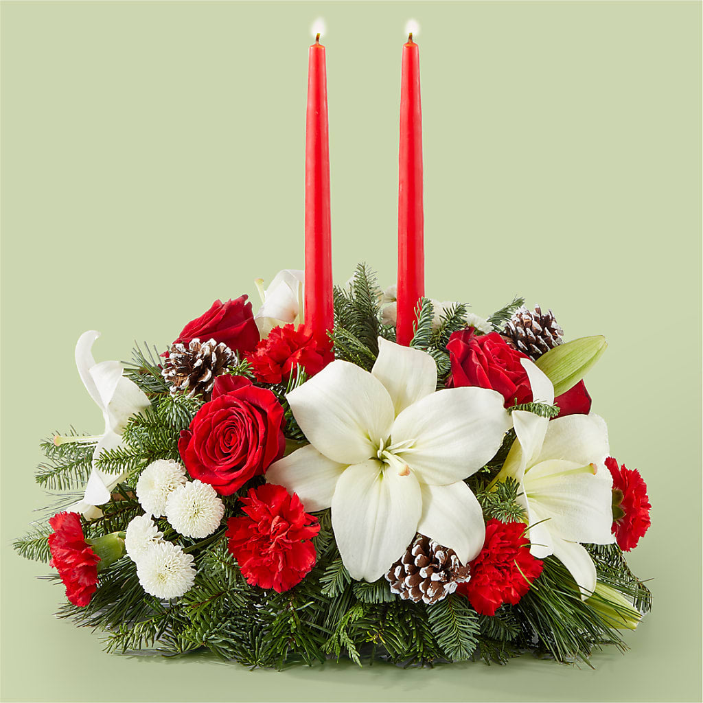 Seasonal Festivities Centerpiece – Landers Flowers, Savannah MO