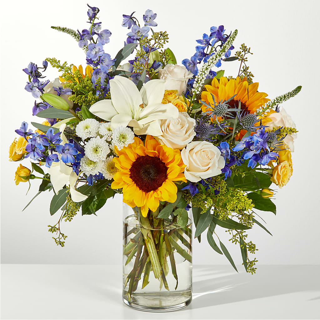 Wonderfully Sunny Bouquet – Landers Flowers, Savannah MO