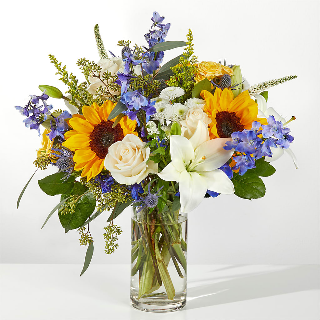 Wonderfully Sunny Bouquet – Landers Flowers, Savannah MO