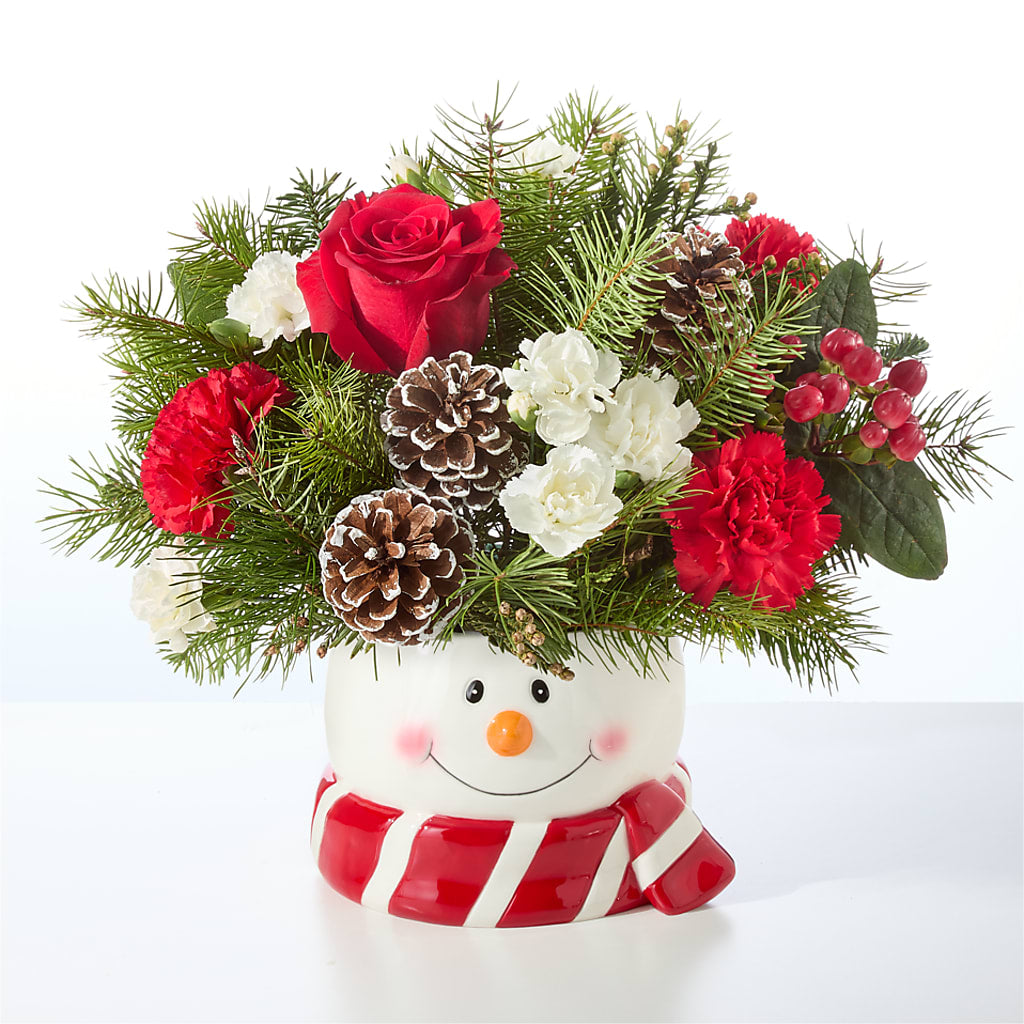 Jolly Snowman Bouquet –  Landers Flowers, Savannah MO
