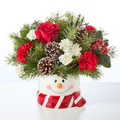 Jolly Snowman Bouquet –  Landers Flowers, Savannah MO
