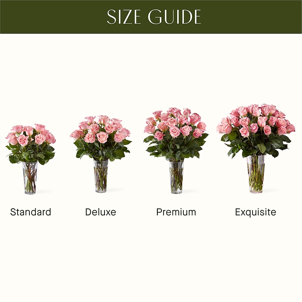 Long Stem Pink Rose Bouquet –  Landers Flowers, Savannah MO