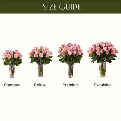 Long Stem Pink Rose Bouquet –  Landers Flowers, Savannah MO