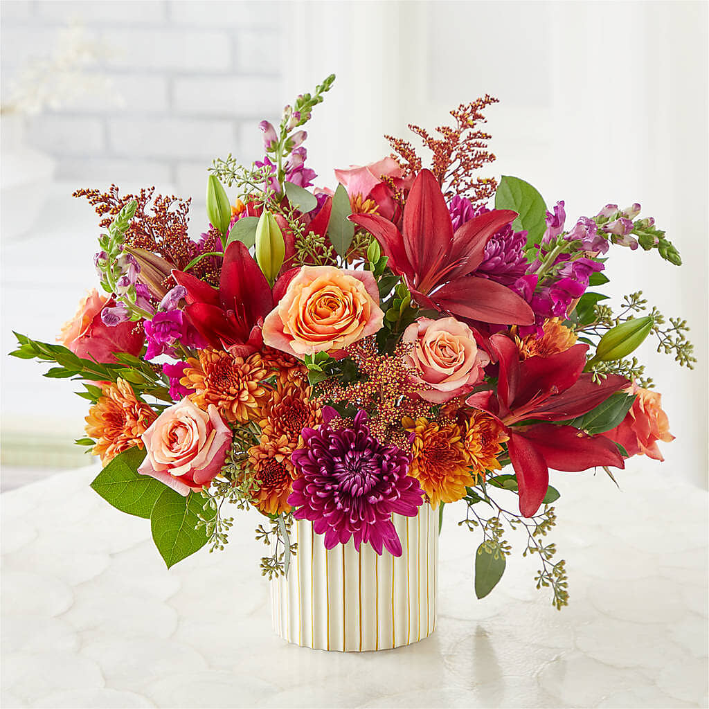 Burgundy Landscape Bouquet –  Landers Flowers, Savannah MO