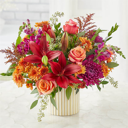 Burgundy Landscape Bouquet –  Landers Flowers, Savannah MO