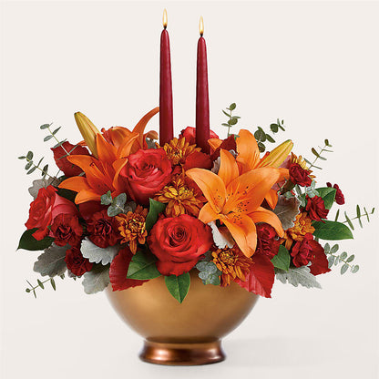 Fruits of Fall Centerpiece –  Landers Flowers, Savannah MO