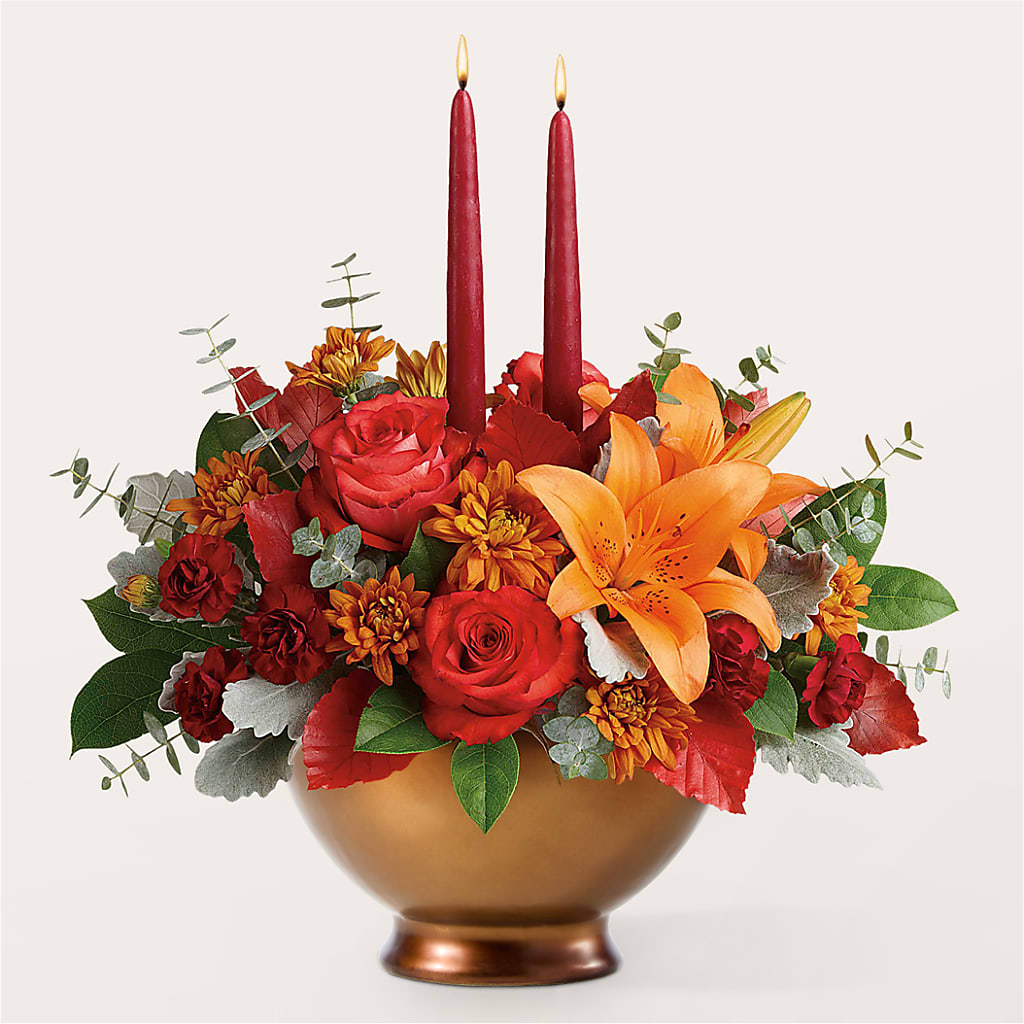 Fruits of Fall Centerpiece –  Landers Flowers, Savannah MO
