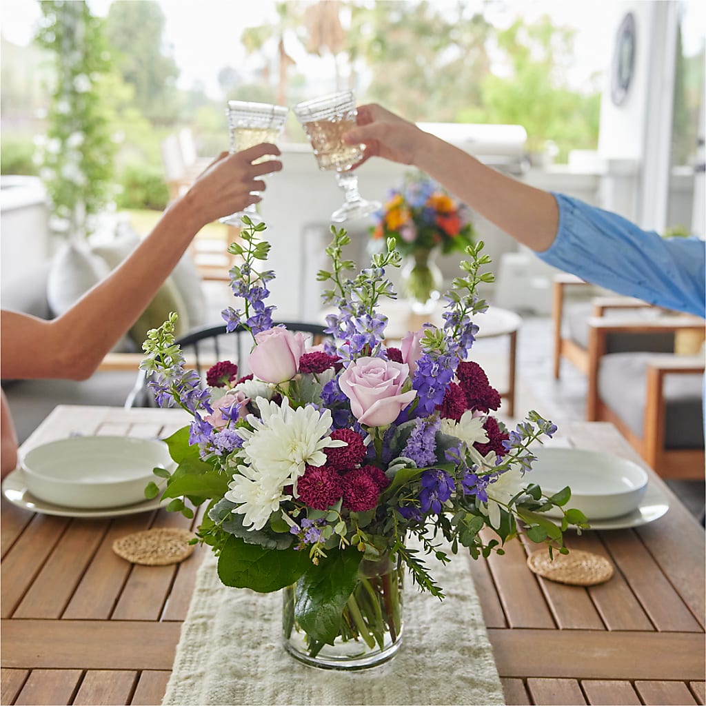 Violet Frost Bouquet –  Landers Flowers, Savannah MO