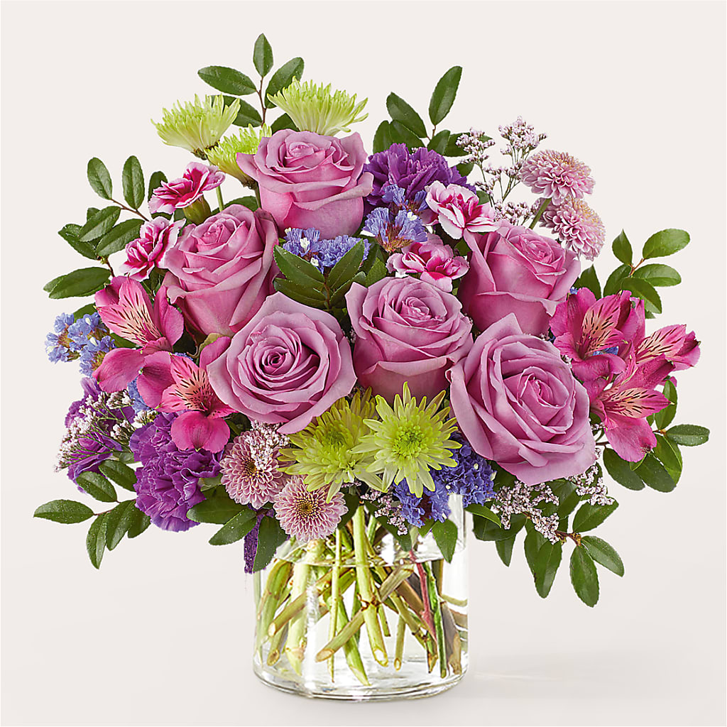 Glass Half Full Bouquet –  Landers Flowers, Savannah MO