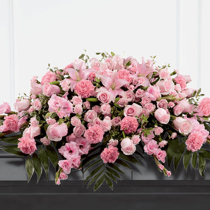 Garden of Comfort Casket Spray (Standard) –  Landers Flowers, Savannah MO