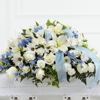 Tender Treasure Casket Spray –  Landers Flowers, Savannah MO
