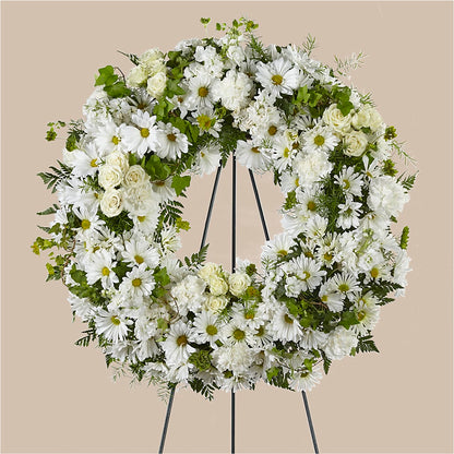 Faithful Wishes Wreath –  Landers Flowers, Savannah MO