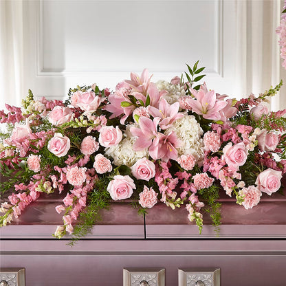Life & Remembrance Casket Spray –  Landers Flowers, Savannah MO