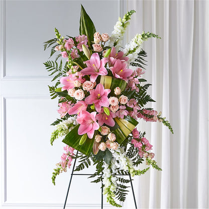Elegant Embrace Standing Spray –  Landers Flowers, Savannah MO