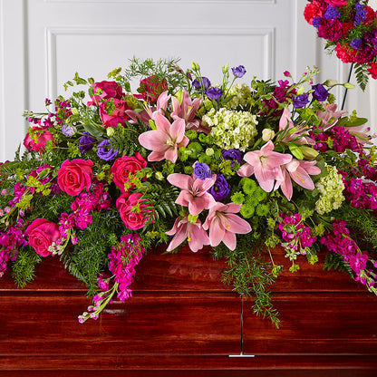 Radiant Tribute Casket Spray –  Landers Flowers, Savannah MO